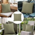 thumbnail image 4 of Throw Pillow Covers 24x24 Inch, Sage Green Lattice Geometric Decorative Pillow Cases for Couch Sofa Bed, Luxury Abstract Art Aesthetics Cotton Linen Square Home Decor Pillowcases with Hidden Zipper, 4 of 9