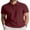 Maroon, variant on COOFANDY Men' Short Sleeve Polo Shirt 3 Button T Shirts Casual Golf Shirt Cotton Summer Top