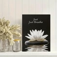thumbnail image 2 of Lotus Flower Decorative Painting/Canvas Art， Suitable for Living Room， Bedroom， Yoga Studio， Meditation Room， Spa， Office， Bathroom， Peaceful Home Decor， Serene Wall Art， Minimalist Decor, 2 of 8