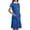 Blue, variant on CareWardrobe Scrubs for Women Breathable Short Sleeve V-Neck Scrub Top with Pockets Easy Care Uniforms Women Scrubs