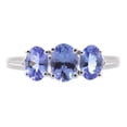 thumbnail image 1 of Gin & Grace 925 Sterling Silver Genuine Tanzanite and diamond accent Ring, 1 of 2