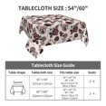 thumbnail image 7 of Wukai Retro Red Black Roses Waterproof Tablecloth for Kitchen Dining, Fits Square Tables for 2-4 Seats -60"x60", 7 of 7