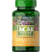 2 Pack - Puritans Pride  Acai 1000 Mg,  120 ct
