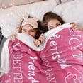 thumbnail image 4 of Yibo Best Friend Birthday Gifts Blanket Flannel Soft and Comfortable Anti-static Bed Sofa Blanket, 4 of 7