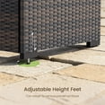 thumbnail image 6 of Patio Furniture Set - All-Weather - 7 Piece Patio Outdoor Conversation Set, Modular Wicker Rattan Sectional Sofa for Backyard, Garden, Poolside, Balcony, Porch, Patio, Brown/Khaki, 6 of 8