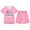 Pink, variant on Easter Clothing Set 2 Piece for Girls Bunny Print Short Sleeve T-Shirt and Shorts Set Kids Holiday Soft Loungewear Clothes Set Black 11-12 Y