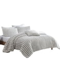 thumbnail image 1 of Sieno 3pc Twin XL Comforter Set, Gray Faux Fur and Micro Mink Backing, 1 of 1