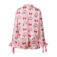 thumbnail image 5 of AIGUR Family Christmas Pajamas Christmas Family Pajamas Matching Set Santa Claus Print Short Sleeve Tops and Shorts, 5 of 9