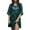 Green, variant on Elegant Ladies Sequin Swing Dress with Round Neck and Short Sleeves for Everyday Casual Wear Gold XXL