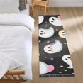 thumbnail image 3 of Yayeee Runner Rug for Bedroom 2'x6' Machine Washable Hallway Non Slip Mat, White Halloween Ghost, 3 of 8
