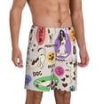 thumbnail image 3 of Rocae Dog Doing Yoga for Men's Soft Sleep Pajama Shorts, Waistband and Pockets, 3 of 9