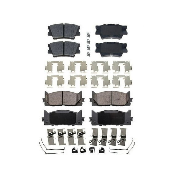 Brake Pad Set - Compatible with 2007 - 2017 Toyota Camry 2008 2009 2010 2011 2012 2013 2014 2015 2016