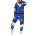 thumbnail image 3 of Perfectbot 80s Retro Disco 2 Piece Sportswear Set for Women - Hip-Hop Windbreaker Jacket & Pants Track Suit, 3 of 7