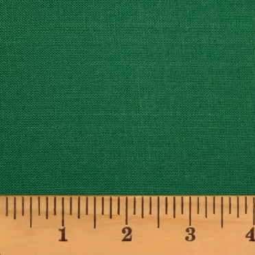JCS Traditional Green Solid Homespun Cotton Fabric Sold by the Yard