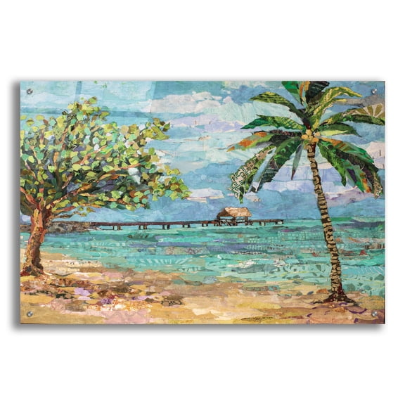 Epic Art 'Tobago Memory' by St. Hilaire Elizabeth, Acrylic Glass Wall Art, 36"x24"