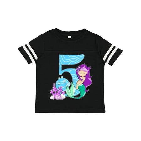 

Inktastic Fifth Birthday Mermaid Gift Toddler Toddler Girl T-Shirt