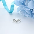 thumbnail image 6 of Zodiac Sign Aquarius Ring 925 Sterling Silver Adjustable Band Women January February Birthday Gift Celestial Constellation Jewelry Juwaliy, 6 of 7