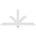 thumbnail image 4 of 60"W x 27 1/2"H x 2"D x 4"F, 11/12 Pitch, Redmond Architectural Grade PVC Gable Bracket, 4 of 8