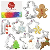 Ann Clark Christmas Cookie Cutter Set, 7-Piece, Made in USA