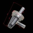 thumbnail image 5 of 1x Universal Motorcycle Right Angle Inline Fuel Filter 1/4 6mm Hose Lines, 5 of 5
