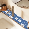 thumbnail image 2 of Yayeee Faucet Mat for Kitchen Sink 14.7" Diatomite Long Splash Guard Pad, White Polar Bear, 2 of 7