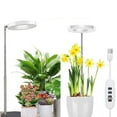 thumbnail image 4 of Injueey Lámpara LED blanca de altura ajustable para plantas de interior, amplia gama de aplicaciones, luces de cultivo Jardín y Patio 3.5 pulgadas de tres cabezas, 4 of 6