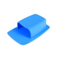thumbnail image 1 of Soporte de silicona para cepillos de dientes, organizador de baño, montaje en pared, artículos de aseo pequeños, organizador de ducha, soporte para maquinilla de afeitar (azul), 1 of 5