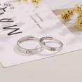 thumbnail image 6 of Cute Cat Matching Couple Rings S925 Sterling Silver Bands for Women Men, 6 of 6
