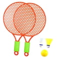thumbnail image 3 of Raqueta de tenis para niños, raqueta de bádminton con volante, raqueta de bádminton para niños naranja, 3 of 8