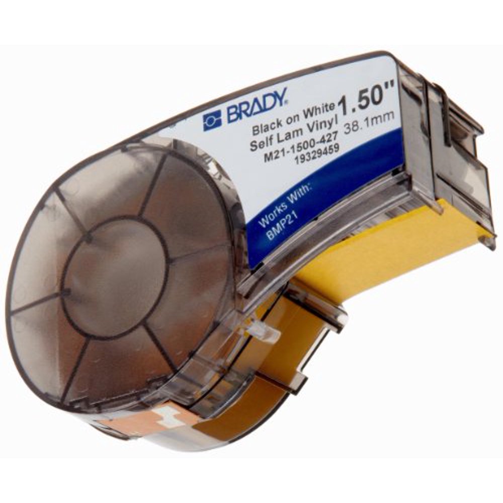 Brady SelfLaminating Vinyl Label Tape (M211250427) Black on White