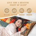 thumbnail image 6 of Rateoe Long Body Pillow Cover, 20x54 Inches Body Pillow Cases, Soft Brushed Microfiber Zipper Design, Rusty Rocket Launch -Pillows Not Included, 6 of 7