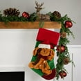 thumbnail image 2 of Christmas Stocking for Fireplace Large Pet Themed Decor with Cute Cat Dog Pattern Hanging Ornament for Tree Holiday Gift Bag(B), 2 of 6