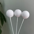thumbnail image 4 of Adornos decorativos para tartas con forma de bola dorada, bola plateada, bola morada, bola blanca, bola azul, polvo y bola negra, 4 of 6