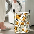 thumbnail image 4 of Lsque Giraffes Head pattern Laundry Hamper Basket, Tall Woven Rope Hamper Basket for Clothes, Lightweight Storage Basket, Collapsible Waterproof-Small, 4 of 8