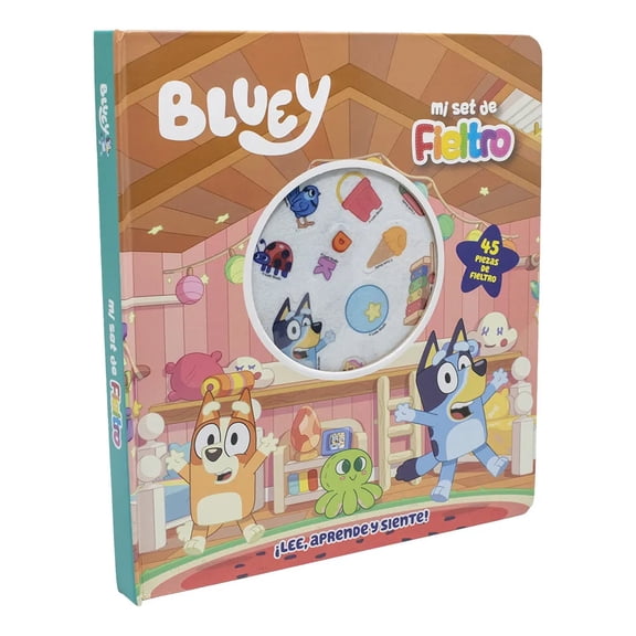 Libro Preescolar De Fieltro Bluey Novelty Ediciones Varios Autores