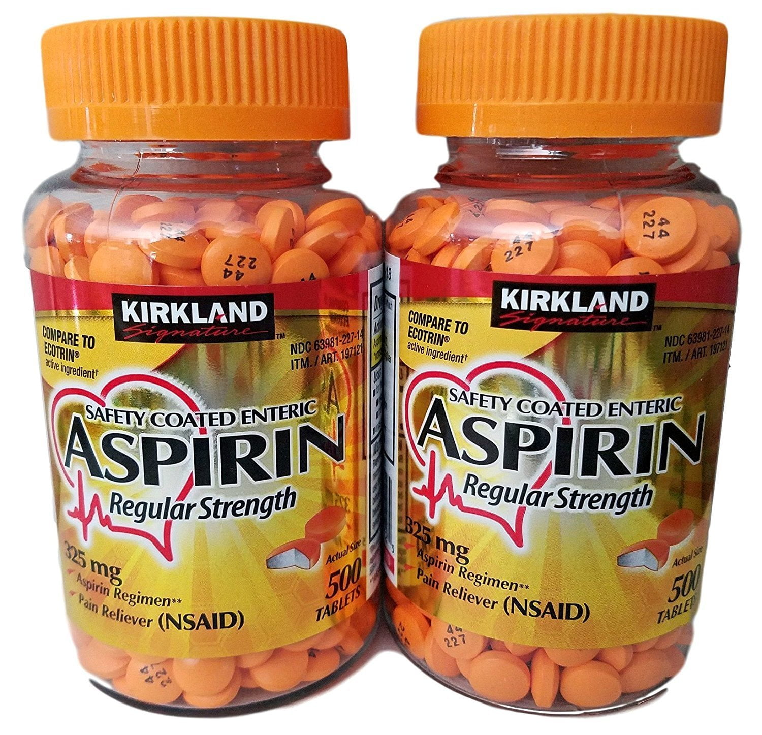 Kirkland Signature Enteric Coated Aspirin 325mg 1000 Tablets