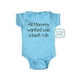 thumbnail image 4 of All mommy wanted was a back rub - cute & funny baby one piece bodysuit - Great Baby Shower gift, 4 of 4