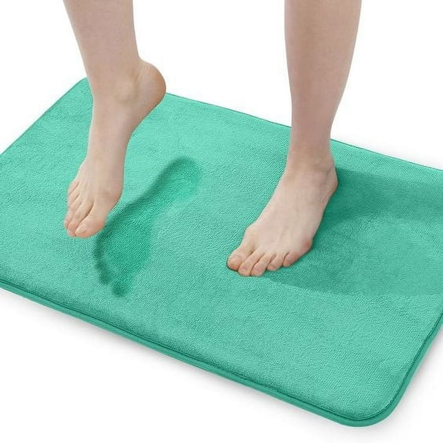 Memory Foam Bath Rug 24”x36” Dark Purple Non Slip Bathroom Mat Machine Wash