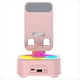 thumbnail image 1 of Altavoz Bluetooth con Soporte para Teléfono, Cargador de Voz, Caja de Música LED de Color, Altavoces de Escritorio Rosa., 1 of 5