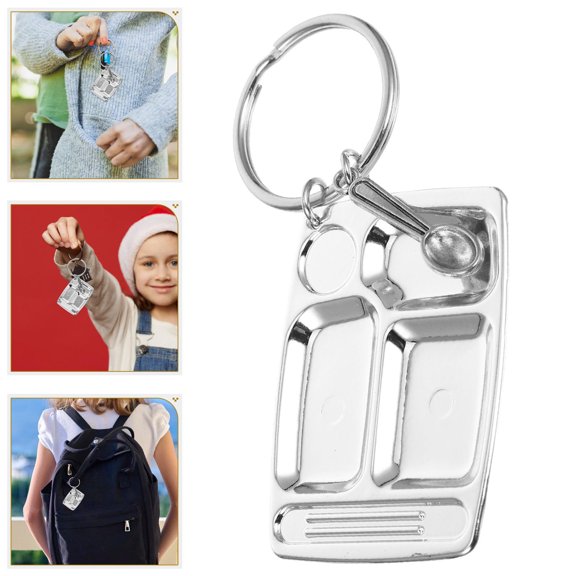 WHAMVOX Keychain Lanyard Key Chain Miss 9.00X5.30X4.00CM Silver