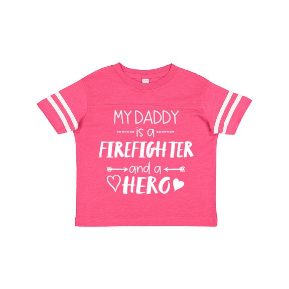 Inktastic My Daddy is a Firefighter and a Hero Boys or Girls Toddler T-Shirt