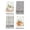 Grey 2, variant on Sm:)e Give Thanks Eucalyptus Leaves Watercolor Blue Pumpkins Fall Kitchen Dish Towels Set of 4, 18 x 26 Inch