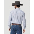thumbnail image 2 of Wrangler Men's George Strait By Print Long Sleeve Button-Down Shirt Blue Medium, 2 of 4