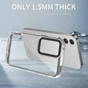 Compatible with Samsung Galaxy A05s Case, Clear Thin Soft TPU Slim Fit Mobile Phone Cover Anti-Slip Grip Scratch Resistant Phone Cases for Samsung Galaxy A05s, Black