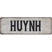 HUYNH Vintage Look Rustic Chic Metal Sign 8x24 108240036320
