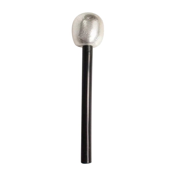 Juego de 6 uds de micrófono falso dorado y brillante para fiesta,juguete de estrella para niños,accesorios de micrófono,micrófono de escenario,ropa de fotografía