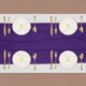 thumbnail image 3 of Camino de mesa de gasa púrpura oscuro 27.5" x 118" Camino de mesa ligero y elegante Camino de mesa romántico y transparente, 3 of 7