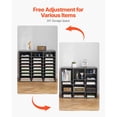 thumbnail image 5 of Wooden Mail Sorter with 24 Adjustable Compartments,Office Mail Organizer for Files and Documents,Grey MDF Storage for Home Classroom Use, 5 of 12