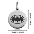 thumbnail image 2 of Stainless Steel Batman Round Medallion Pendant Necklace, 2 of 3