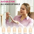 thumbnail image 4 of Elegant Glass Nail File, Crystal Nail Care Instrument For Salon-Quality Results, 5 Double-Sided Etched Tempered Glass Files Included, 4 of 6